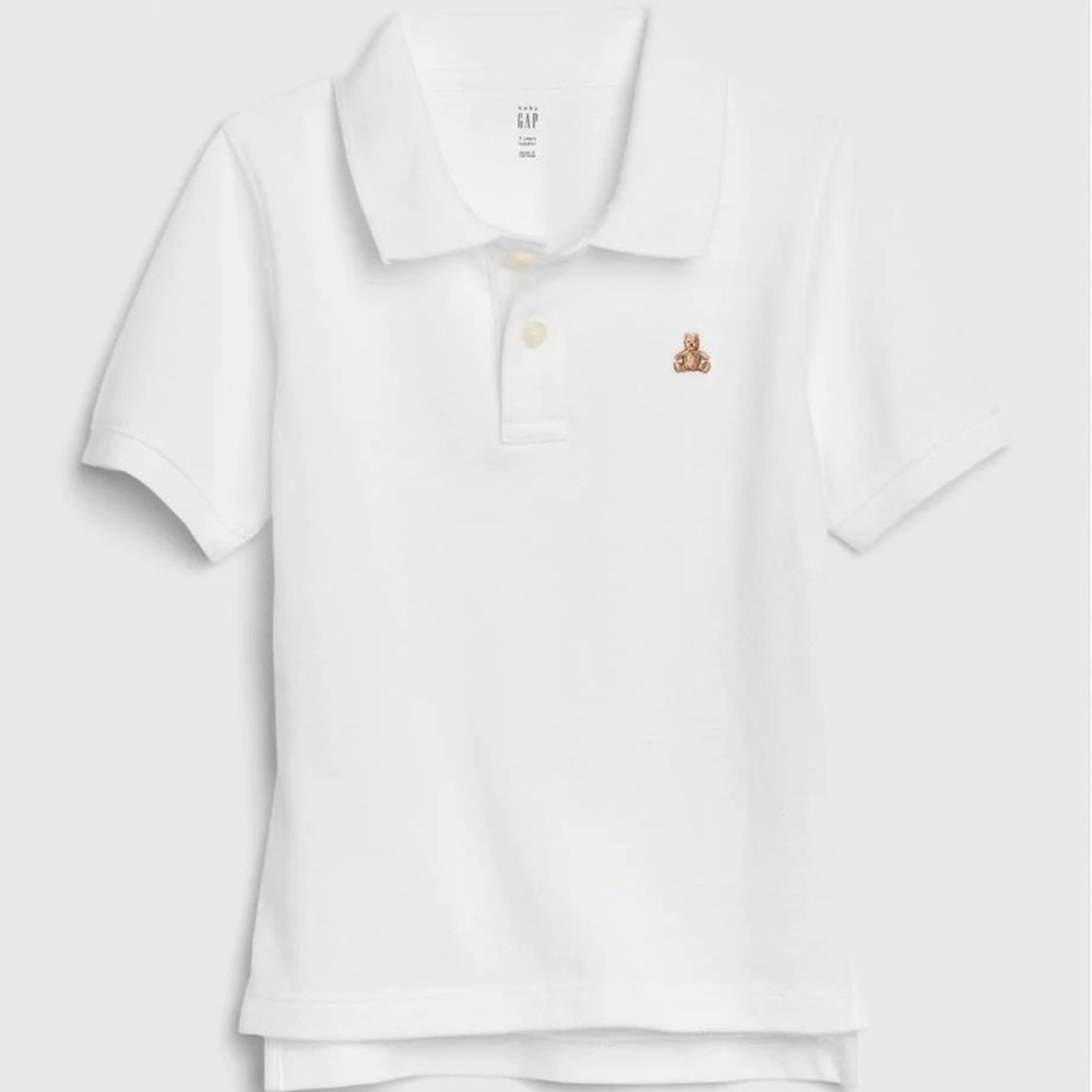Gap white polo shirt size 4